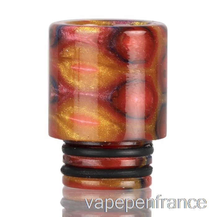 Stylo Vape Rouge à Pointe Goutte à Goutte En Résine De Peau De Serpent 510 De Grande Taille